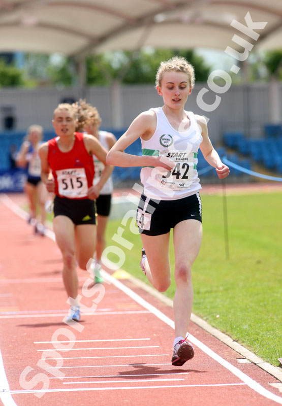 Hanna Tarver (Wirral AC) under-20s womens 1500 metres, Northern Championships, Sport City, Manchester